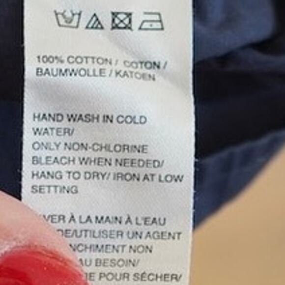 Saks Fifth Avenue Strapless Tiered Ruffles Dress Navy Womens Size Large - Picture 7 of 7